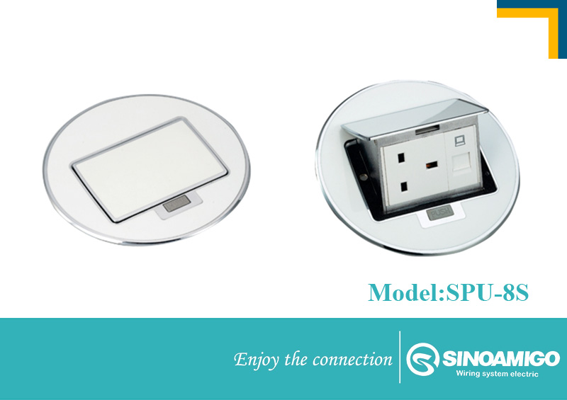 Ổ cắm điện âm sàn SINO amigo SPU-8, 